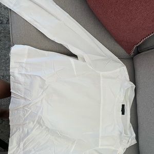 Jcrew Funnel neck White poplin top